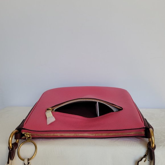 COACH Chaise Colorblocked Pebbled Leather Crossbody- Confetti Pink Multi ⭐ - Picture 8 of 16